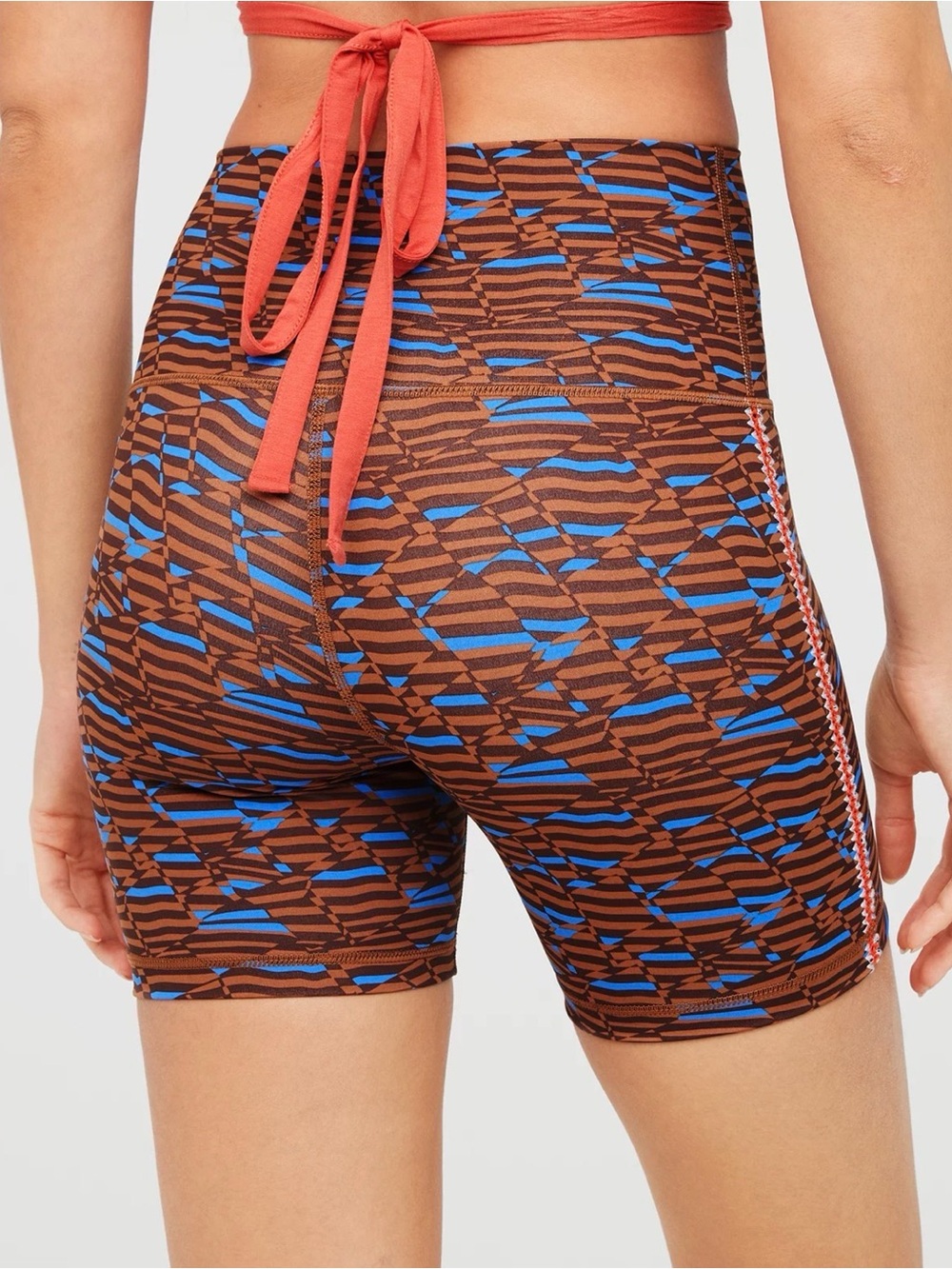 Women’s OFFLINE By Aerie Goals Crochet Inset 5" Biker Shorts Workout Large - Picture 2 of 16